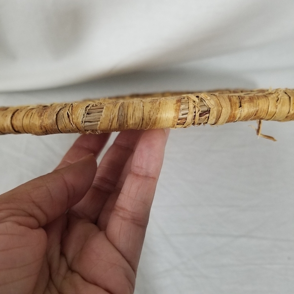 Wooden/wicker round Trivets two - Picture 7 of 11